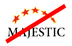 Logotipo de Majestic con fuente incorrecta