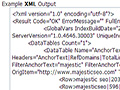 Salida XML de la API